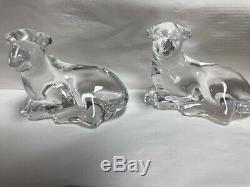 Waterford Crystal 2 PIECE SHEEP SET Nativity collection mint original box