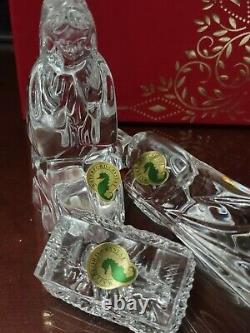 Waterford Crystal 3 Piece Set Holy Family Nativity Collection