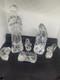 Waterford Crystal 6 Piece Nativity Collection Jesus, Mary, Joseph & 3 Birds Set