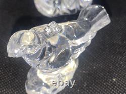 Waterford Crystal 6 Piece Nativity Collection Jesus, Mary, Joseph & 3 Birds Set