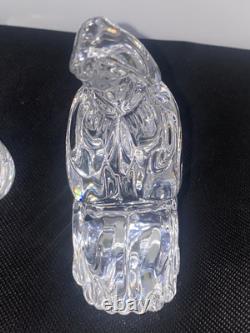 Waterford Crystal 6 Piece Nativity Collection Jesus, Mary, Joseph & 3 Birds Set