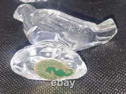 Waterford Crystal 6 Piece Nativity Collection Jesus, Mary, Joseph & 3 Birds Set
