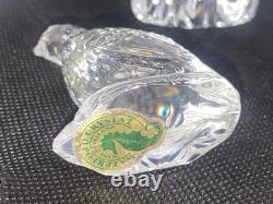 Waterford Crystal 6 Piece Nativity Collection Jesus, Mary, Joseph & 3 Birds Set