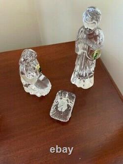 Waterford Crystal Christmas Holy Family 3 Piece Set Nib