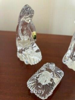 Waterford Crystal Christmas Holy Family 3 Piece Set Nib
