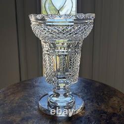 Waterford Crystal HIBERNIA Footed 8 1/2 VASE Period Piece Master Cutter