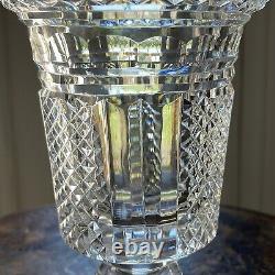 Waterford Crystal HIBERNIA Footed 8 1/2 VASE Period Piece Master Cutter