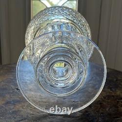 Waterford Crystal HIBERNIA Footed 8 1/2 VASE Period Piece Master Cutter