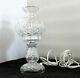 Waterford Crystal Lismore 2 Piece Electric Hurricane Table Lamp(s) Excellent