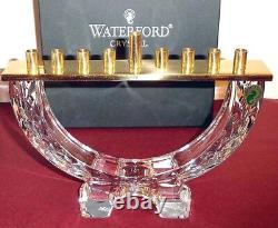 Waterford Crystal Menorah & Dreidel 2 Piece Hanukkah Judaica Gift Set New