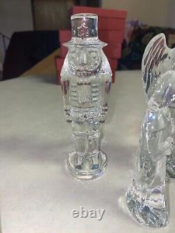Waterford Crystal Nativity set with other Christmas pieces (1995 and 1996) 14 pc