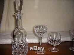 Waterford Crystal Stemware and Decanter Lismore Collection 30 pieces