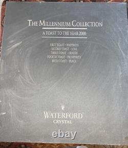 Waterford Crystal The Millennium Collection Peace A toast to the year 2000