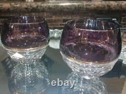 Waterford Elysian Amethyst Set Containing 2 GLASSES