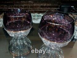 Waterford Elysian Amethyst Set Containing 2 GLASSES