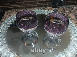 Waterford Elysian Amethyst Set Containing 2 GLASSES