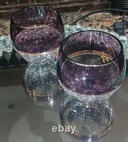 Waterford Elysian Amethyst Set Containing 2 GLASSES