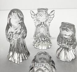 Waterford (Marquis) 7-Piece Crystal Miniature Nativity Set, Signed