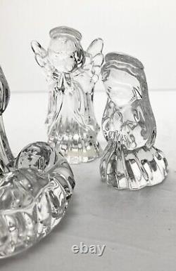 Waterford (Marquis) 7-Piece Crystal Miniature Nativity Set, Signed