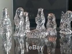 Waterford Marquis Nativity Collection 7 piece Crystal Figurines