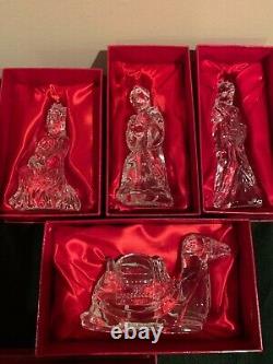 Waterford crystal nativity set 11 pieces in original boxes