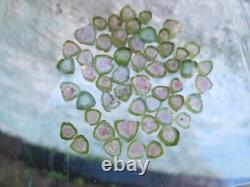 Watermelon tourmaline crystal tiny pieces Afghanistan 53 items 64c SPECIAL OFFER