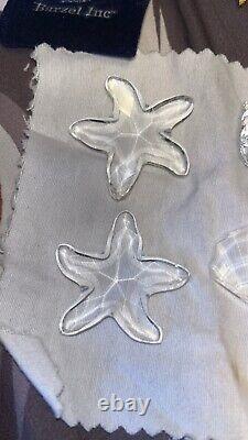 White Clear Quartz Shaped And Polished All Natural 7 Pieces