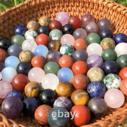 Wholesale Carved Mixed ball Mini Crystal Gemstone Sphere Crystal For Gift 15mm