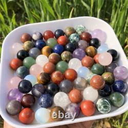 Wholesale Carved Mixed ball Mini Crystal Gemstone Sphere Crystal For Gift 15mm