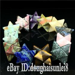 Wholesale Elixir Merkaba Star crystal quartz reiki point healing 100pieces
