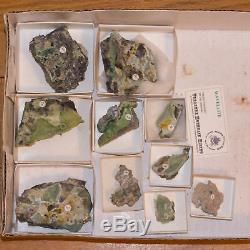 Wholesale Flat 10 pieces Green WAVELLITE Crystals onChert Arkansas @$10 for sale