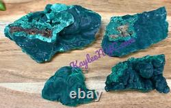 Wholesale Lot 4pcs Natural Malachite Specimens Crystal Raw Healing Energy