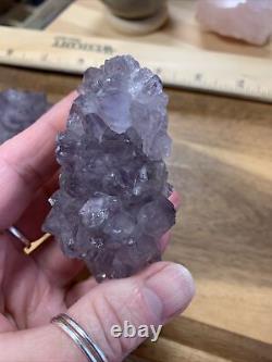 Wholesale Lot 7 Pieces Rose Moonstone Amethyst Smokey Crystals Gemstones Bulk
