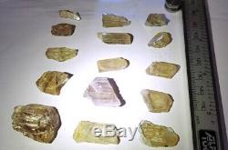 Wholesale Lot, Color Change Diaspore Crystals, 15 Pieces 180 Crt, 100% Natural