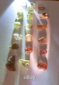 Wholesale Lot, Color Change Diaspore Crystals, 20 Pieces 155 Crt, 100% Natural