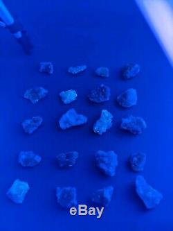 Wholesale Moscano Fluorite UV reactive 20 piece mineral Flat parcel lot