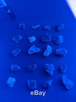 Wholesale Moscano Fluorite UV reactive 20 piece mineral Flat parcel lot