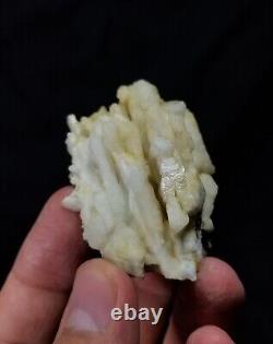 Wholesale parcel of 8 pieces white Albite clusters with Faden like structures