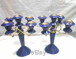 Wow Beautiful Lapis Lazuli Candlesticks 2 Pieces