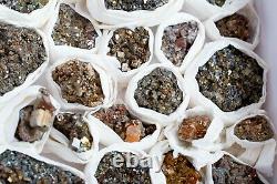 Wow! Shiny Pyrite With Quartz Crystals Lot Of 28 Pieces From Bulgaria
