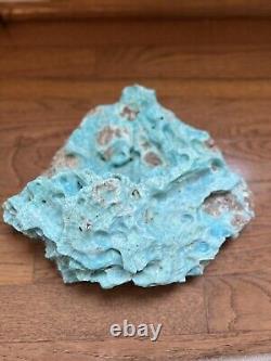 XL 8.75 rough natural blue Aragonite Crystal Mineral statement piece Pakistan