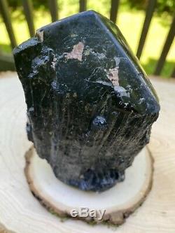 XL Raw A+ Black Tourmaline Self Standing/unique/one Of A Kind Piece