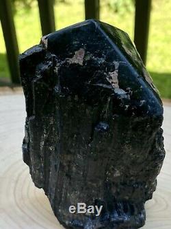 XL Raw A+ Black Tourmaline Self Standing/unique/one Of A Kind Piece