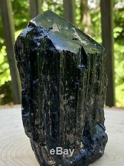 XL Raw A+ Black Tourmaline Self Standing/unique/one Of A Kind Piece