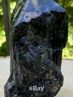 XL Raw A+ Black Tourmaline Self Standing/unique/one Of A Kind Piece