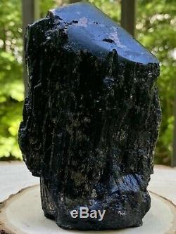 XL Raw A+ Black Tourmaline Self Standing/unique/one Of A Kind Piece