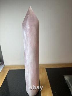 XXL Huge Statement Piece Rose Quartz Tower Point 9.46kg 62cm