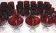 X 31 Pieces Ruby Red Glass Ruby Glass Red Crystal Glasses Red Glass Red Crystal