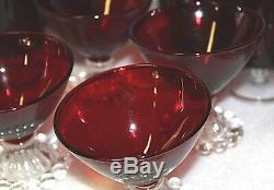 X 31 pieces Ruby red glass ruby glass red crystal glasses red glass red crystal