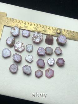 100 CRT (20 Gram) 21 Pièce / Beau Cristal de Rubis Naturel Terminé